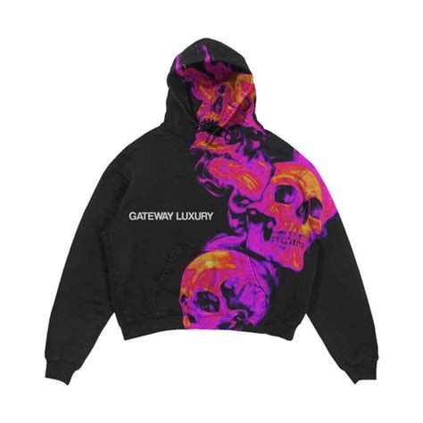 Gateway luxury hoodie - 418 likes, 28 comments - gateway.luxury on November 16, 2023: "SKULLY “GREY” - heavyweight - 100% cotton - French terry knit - Sublimation logo Subscri..." 